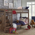 6989 Chestnut Twin/Twin Stair Bed