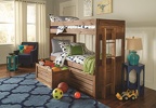 624 Chestnut Twin/Twin / 641NR Set of 2 Crates