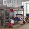 2989 Driftwood Twin/ Twin Stair Bed
