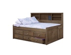 699 Chestnut Full Day Bed/ 6940 6 Drawer Under Bed