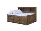 699 Chestnut Full Day Bed/ 6940 6 Drawer Underbed
